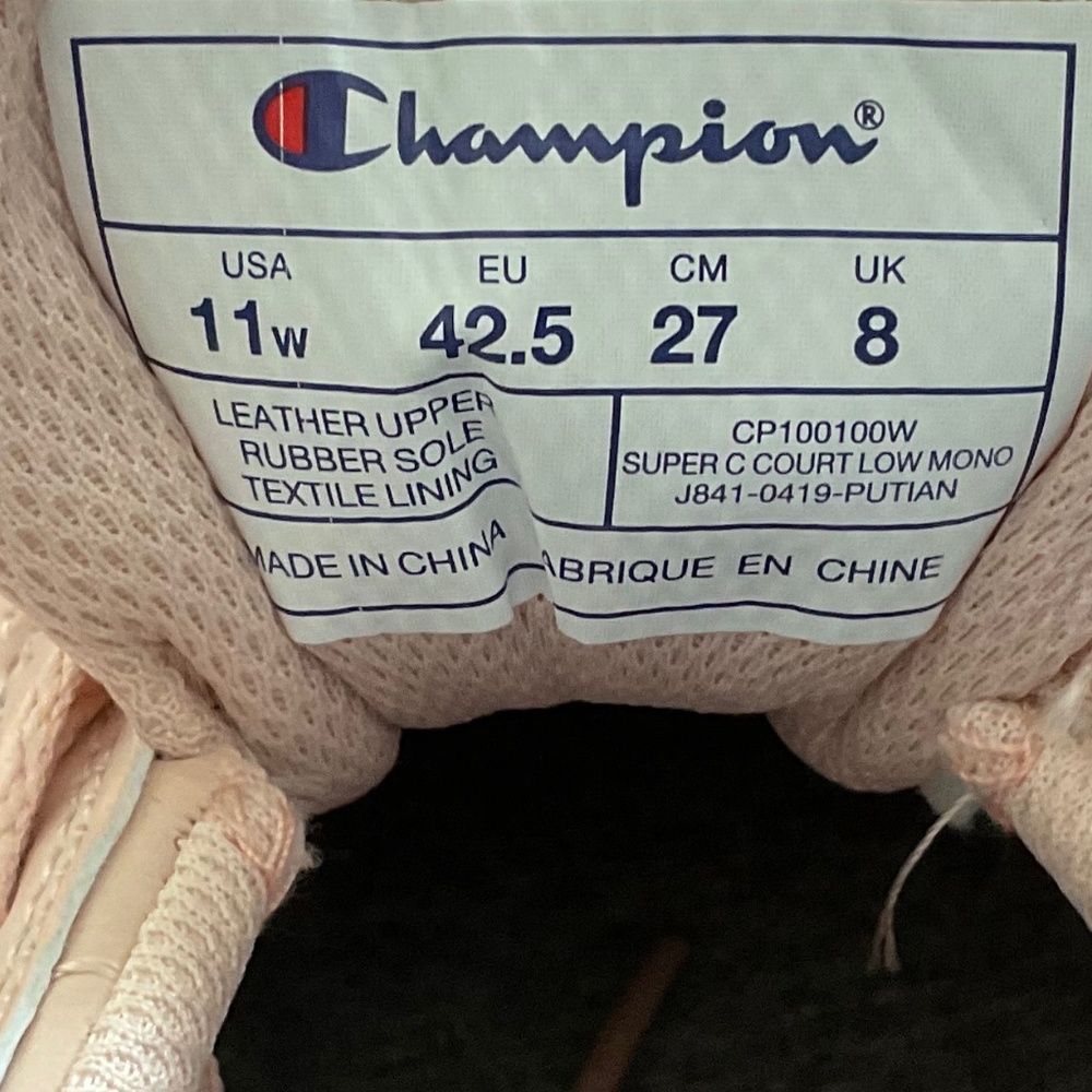 Champion Womens Super C Court Leather Sneakers Size 11 - Picture 2 of 7